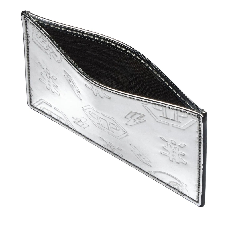 Philipp Plein Geldbörse Kartenetui Monogram silber(Image 3)