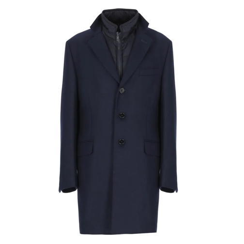 Fay Blazer Wool Coat Blue