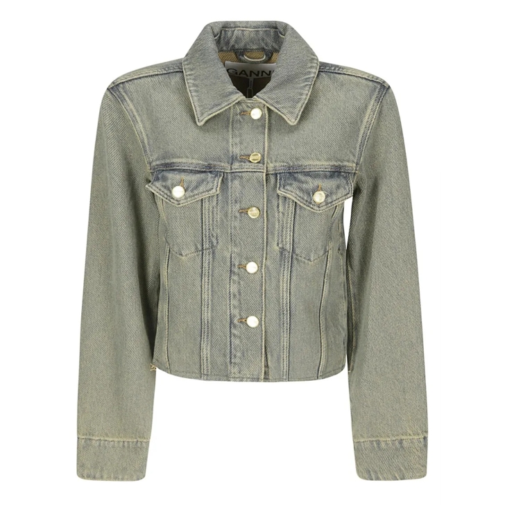 Short cut denim jacket deals