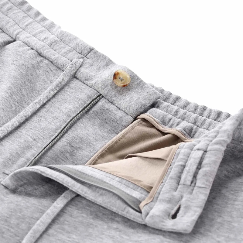 Maurizio Baldassari Casual broeken Sweatpants aus Baumwoll-Melange grau(Image 3)