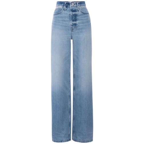 FRAME Light Blue Cotton Washed Denim Jeans Blue Jeans