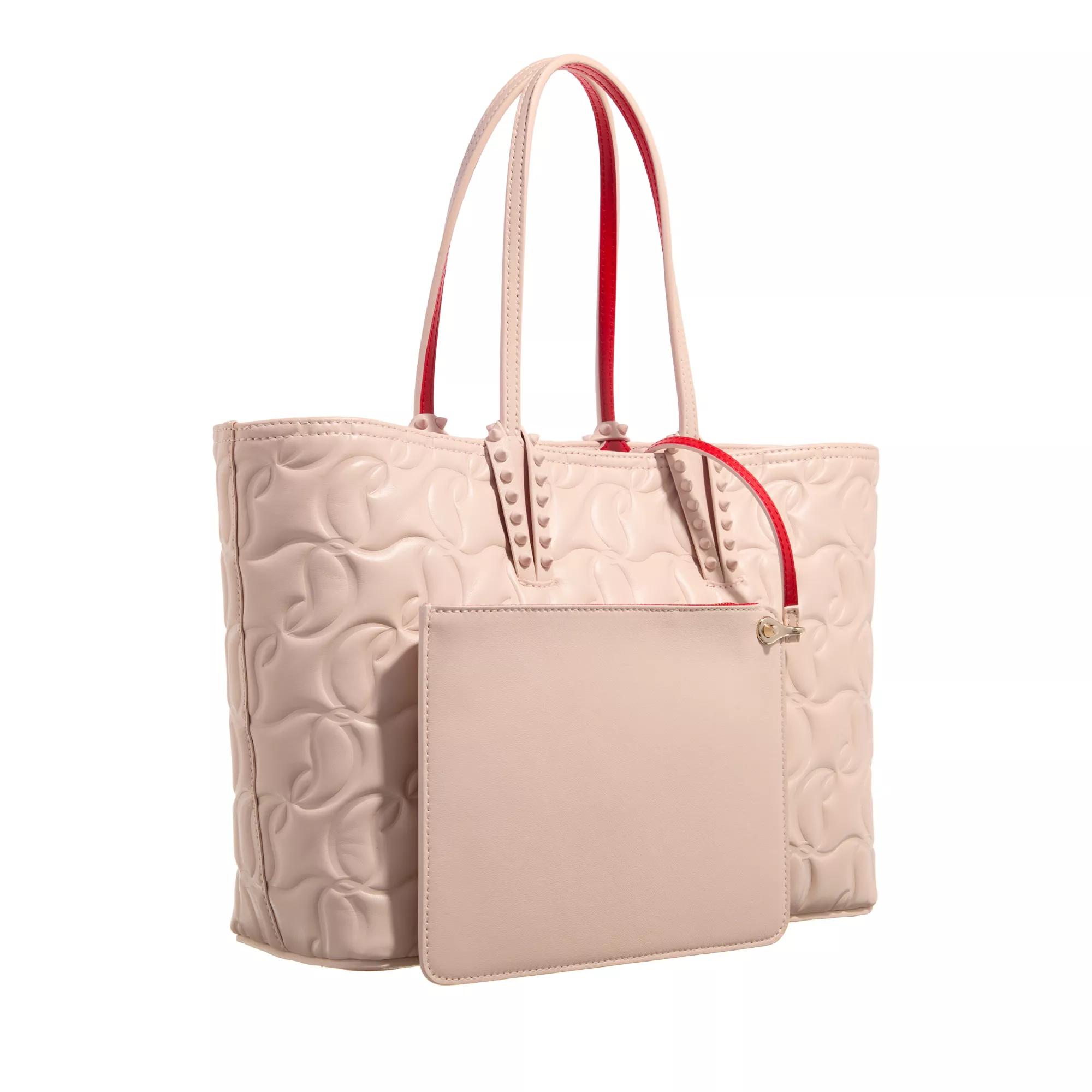 Christian Louboutin Shoppers Cabata Tote in poeder roze