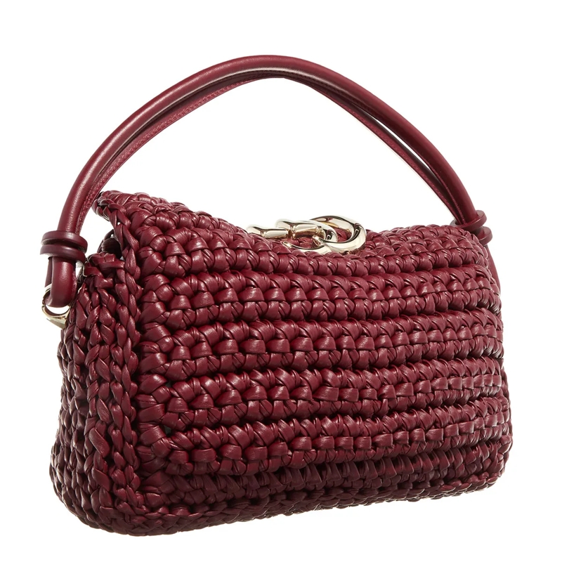 Gucci Satchel Small Top Handle Bag Burgundy(Image 3)