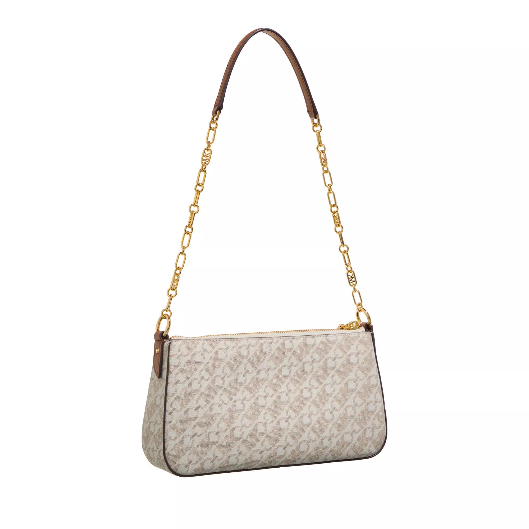 Michael Kors Pochettes Md Chain Pouchette in beige