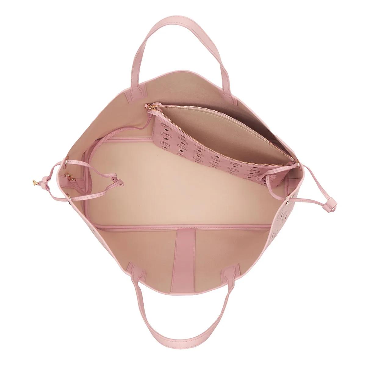 MCM Shoppers Liz Vi Shopper Lrg Pz in poeder roze
