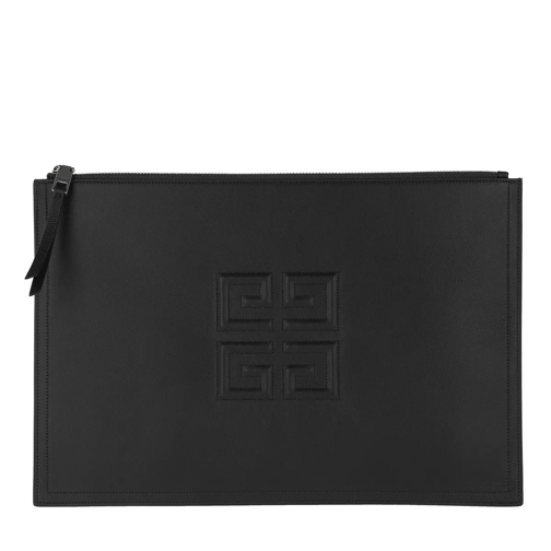 Givenchy 4G Pouch Large Smooth Leather Black Clutch