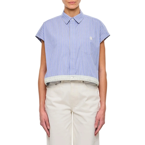 Sacai Hemden S Cotton Poplin Shirt Blue