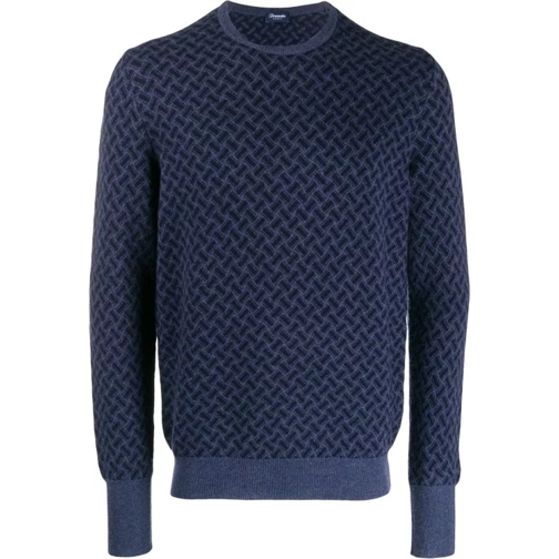 Drumohr Crew-Neck Sweater Blue 