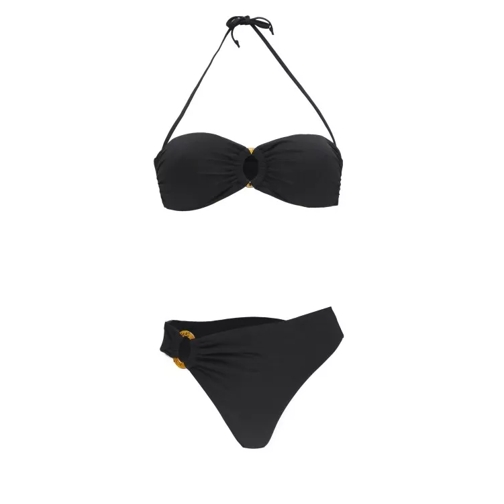 Fisico  Front Ring Detail Black Bikini Black