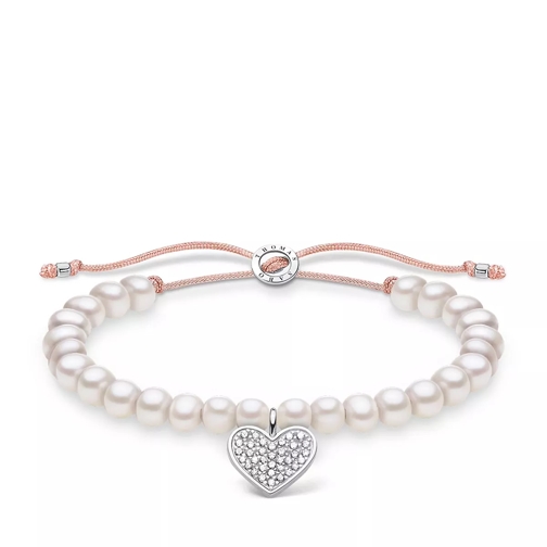 Thomas Sabo Bracelet Heart Pearl White Armband
