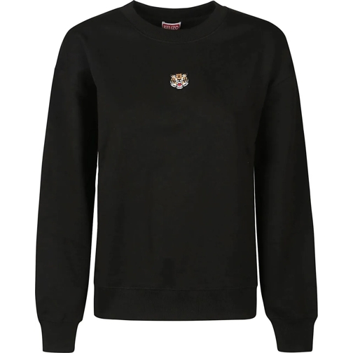 Kenzo Sweatshirts Lucky Tiger Regular Sweatshirt Black schwarz