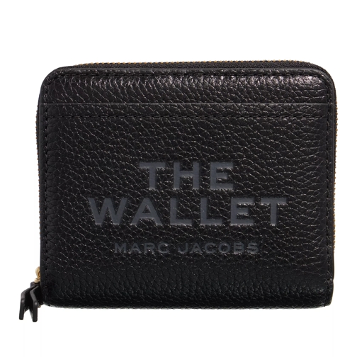 Marc Jacobs Zip Around Small Wallet  Black Portemonnaie mit Zip-Around-Reißverschluss