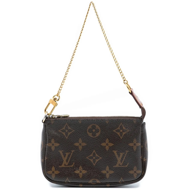 Louis Vuitton Tote Monogram Mini Pochette Accessoires braun