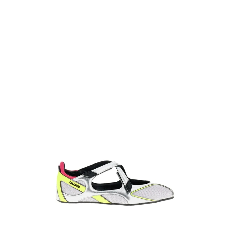 The Attico Balletschoenen Flat 'Floor 01' Ballerina White