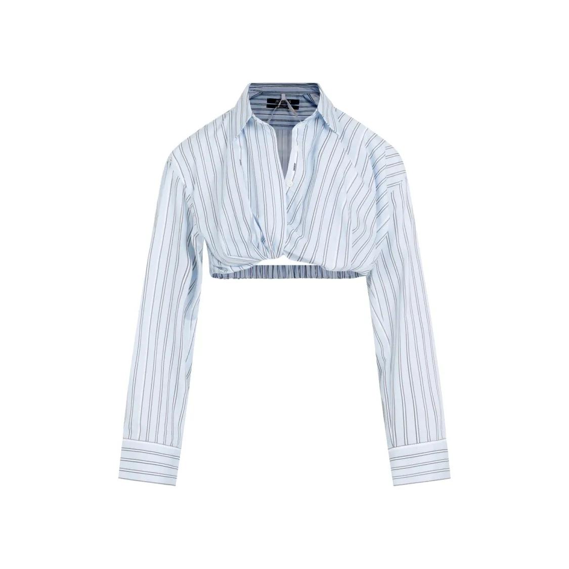 Jacquemus - La Chemise Bahia Courte In Blue Cotton - Größe 38 - blau