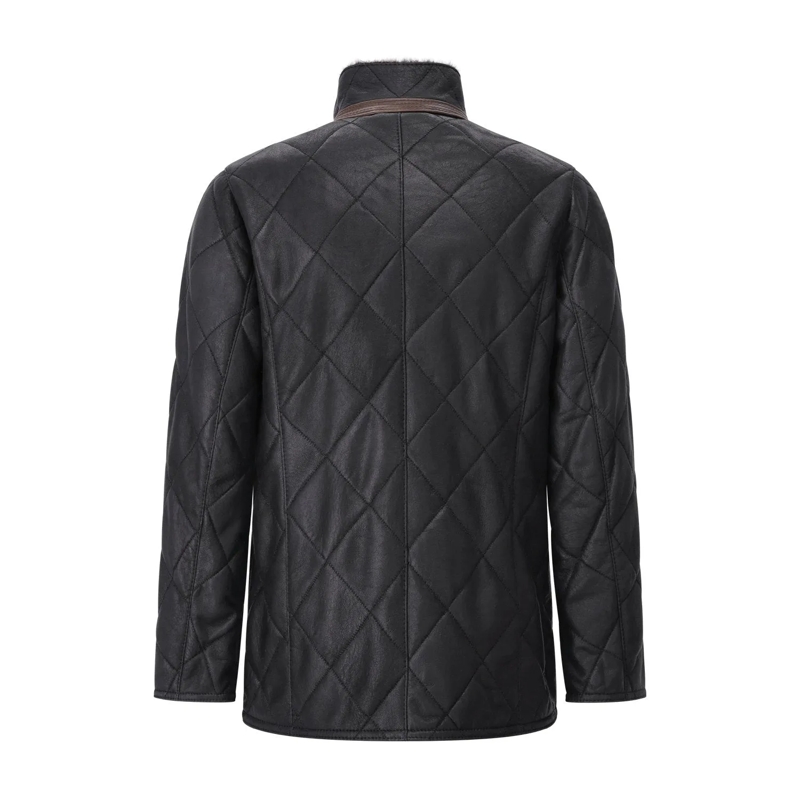 Werner Christ Übergangsjacke Lederjacke David Dunkelblau(Image 10)