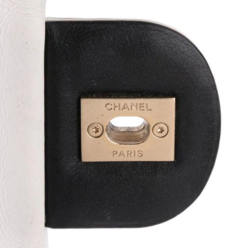 Chanel Sac à bandoulière 2014-2015 Medium Bicolor Calfskin Graphic Flap schwarz (Image 11)