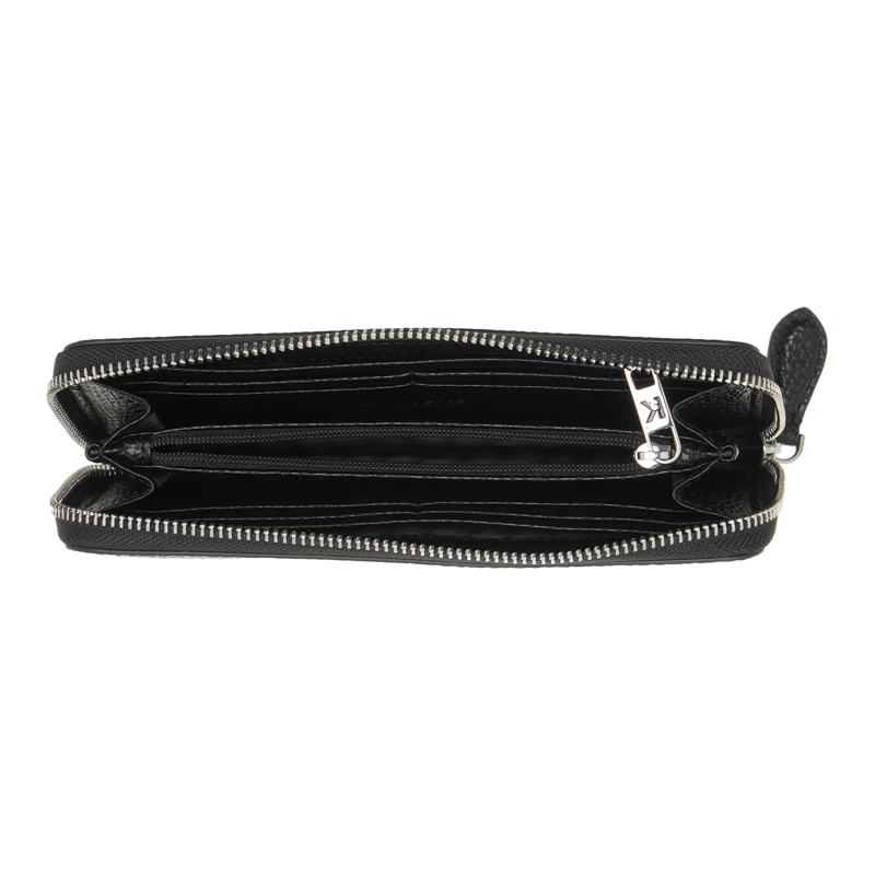 Karl Lagerfeld Ritsportemonnee Ikon Pebble Cont Wallet Black(Image 5)