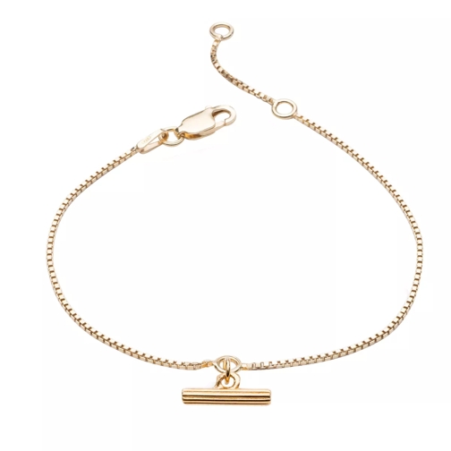 Rachel Jackson London Mini Gold T-Bar Bracelet Gold Armband