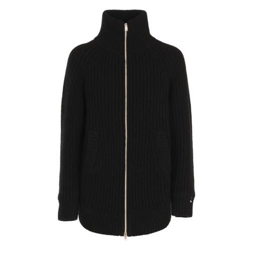 Herno Übergangsjacke Wool Knit Jacket Black