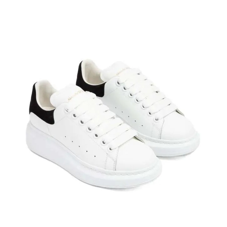 Alexander McQueen White And Black Oversized Sneakers White Low Top Sneaker