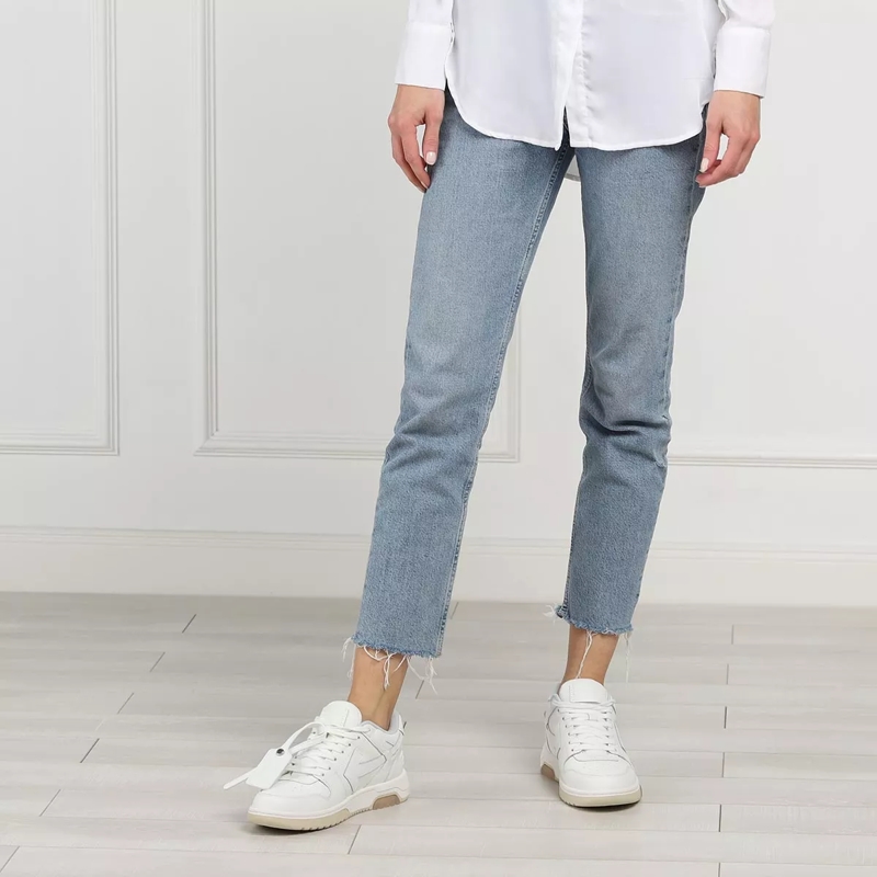Off-White Low-Top-Sneaker Out Of Office ''For Walking'' White Black(Image 2)