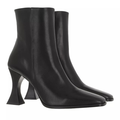 The Kooples Leather Boots Square Black Stiefelette