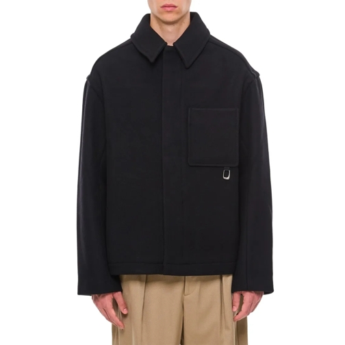 Jacquemus Veste de transition Black Short Coat Black