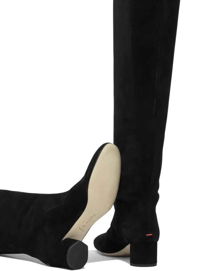 Thumbnail - Aeydē Stiefel - Knee-High Boots With Pointed Toe - Gr. 40 (EU) - in Schwarz - für Damen