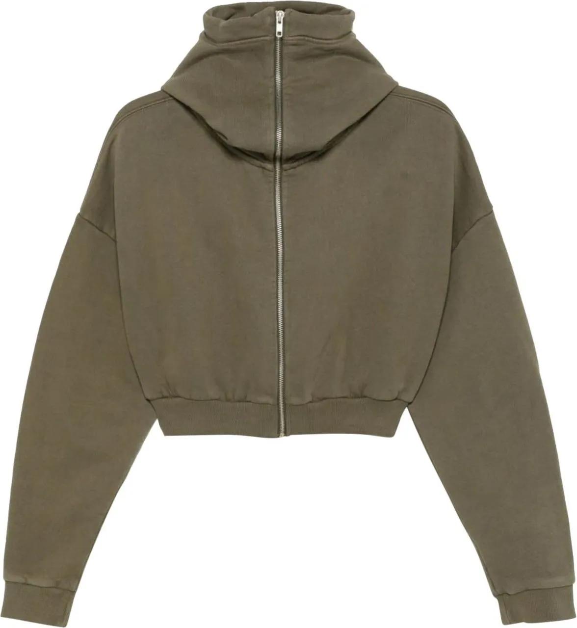 Thumbnail - ENTIRE STUDIOS - Cropped Full Zip Military - Größe L - grün