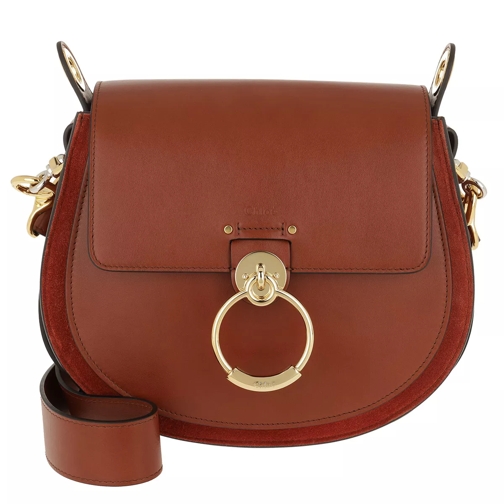 Chloé Tess Shoulder Bag Sepia Brown Saddle Bag