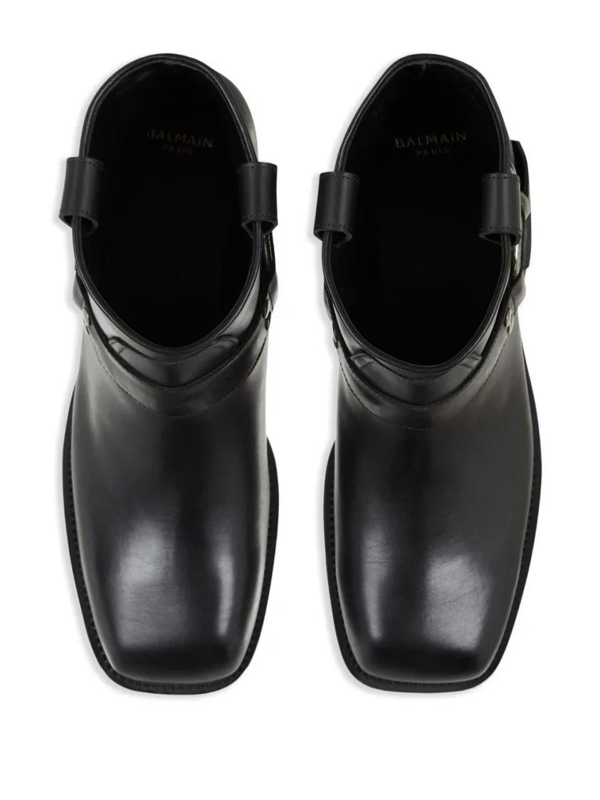 Thumbnail - Balmain Stiefel - Square Toe Slip-On Boots - Gr. 41 (EU) - in Schwarz - für Damen