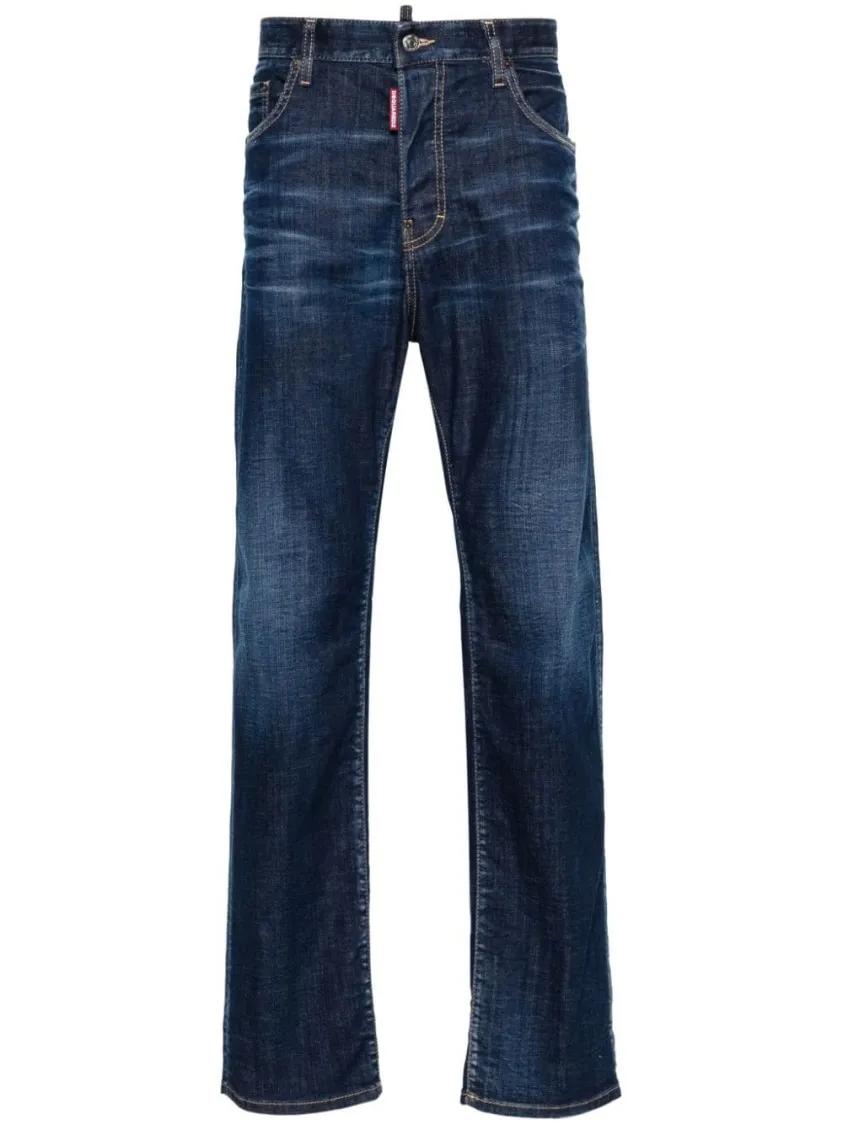 Dsquared2 - Navy Blue Denim Cotton Jeans - Größe 44 - blau