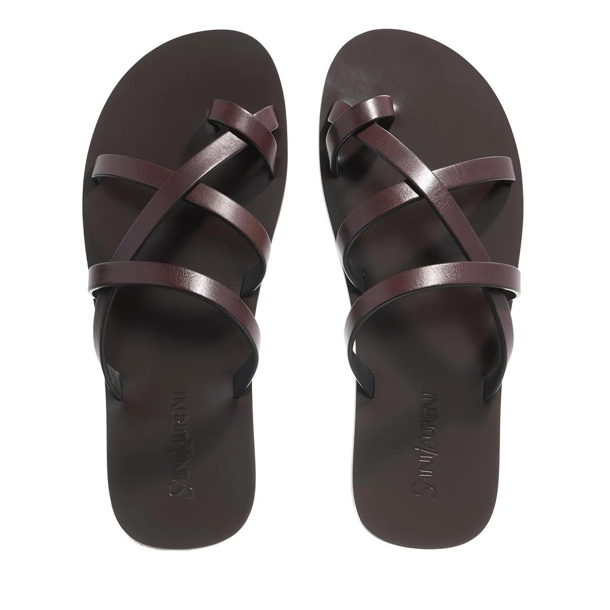 Thumbnail - Saint Laurent Sandalen - Culver Slides - Gr. 39 (EU) - in Braun - für Damen