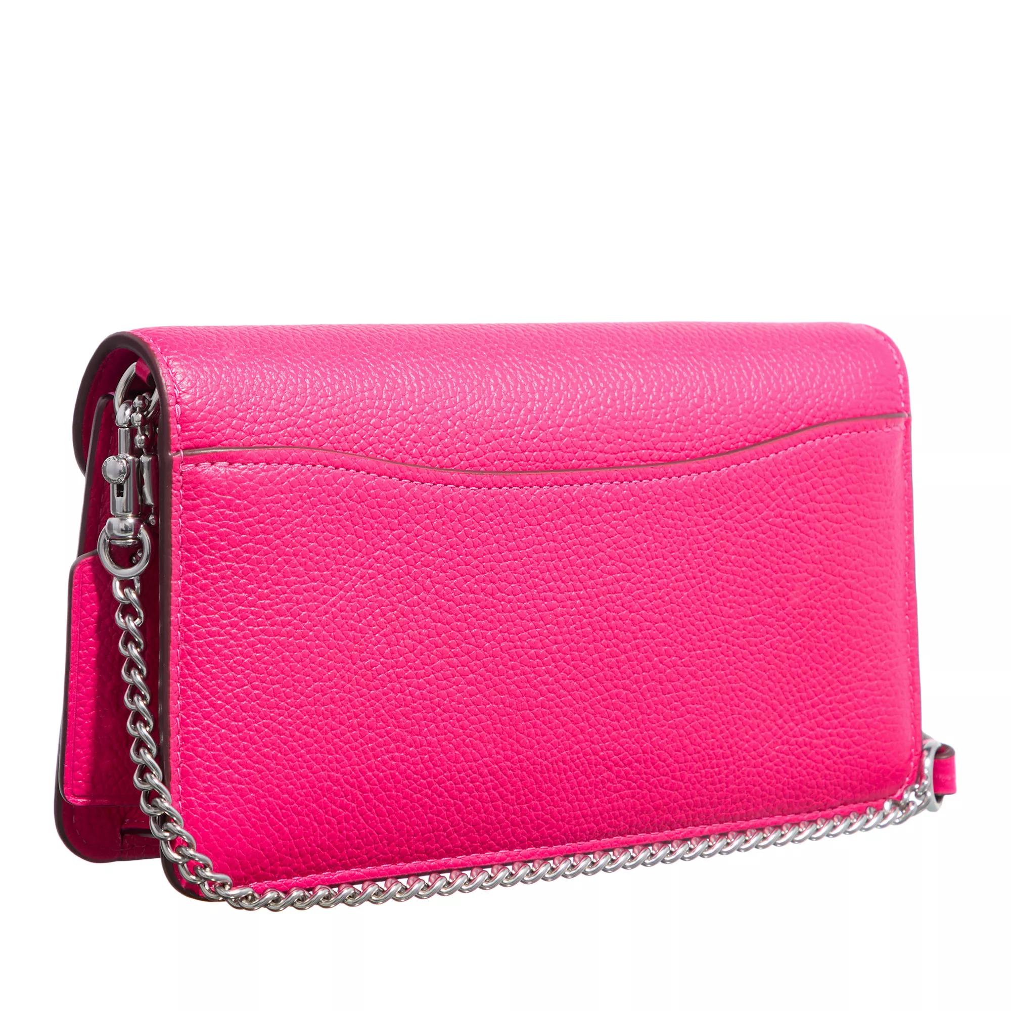 Coach Crossbody bags Leather Covered C Closure Tabby Chain Clutch in roze