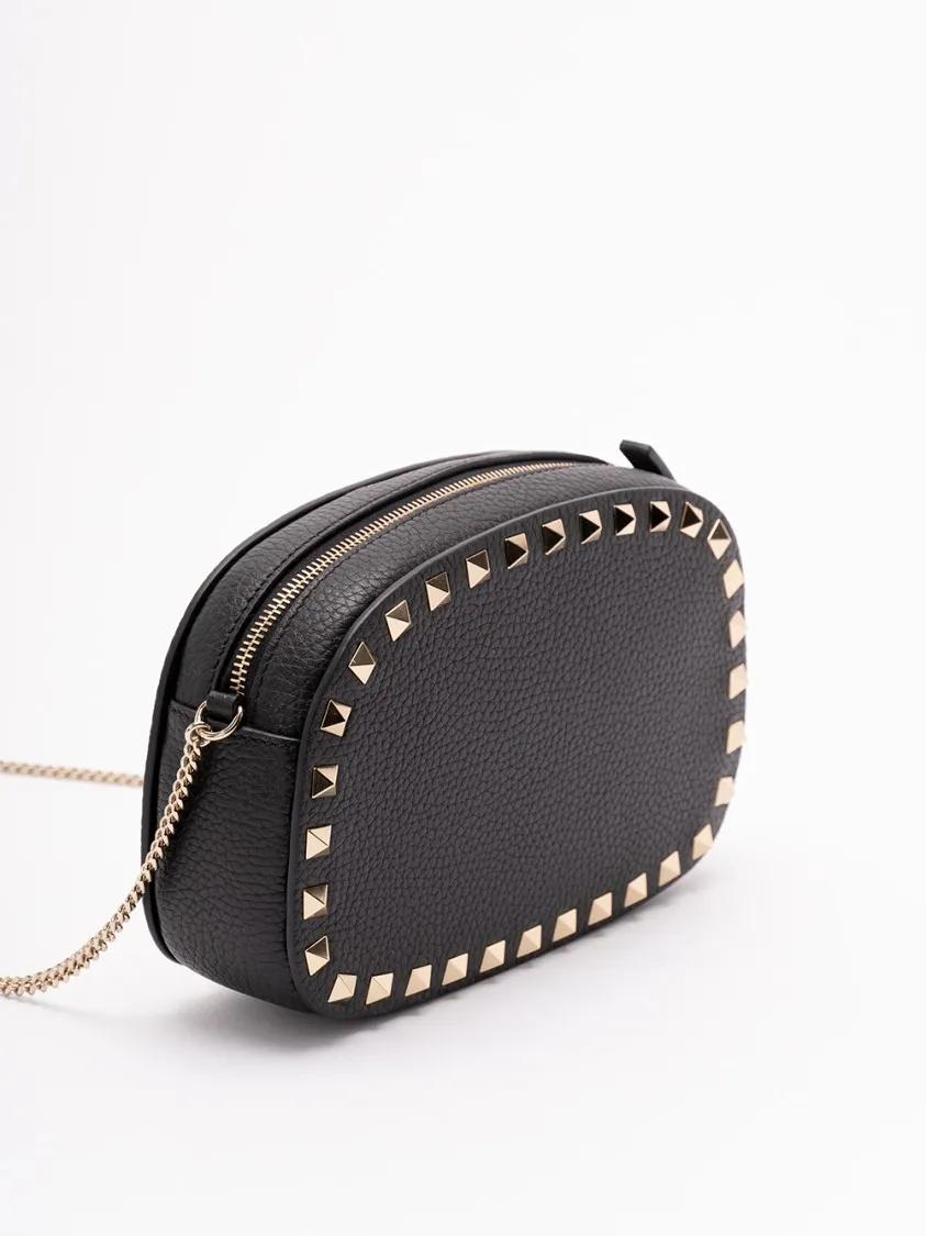 Valentino Garavani Hobo bags `Rockstud` Mini Bag in zwart