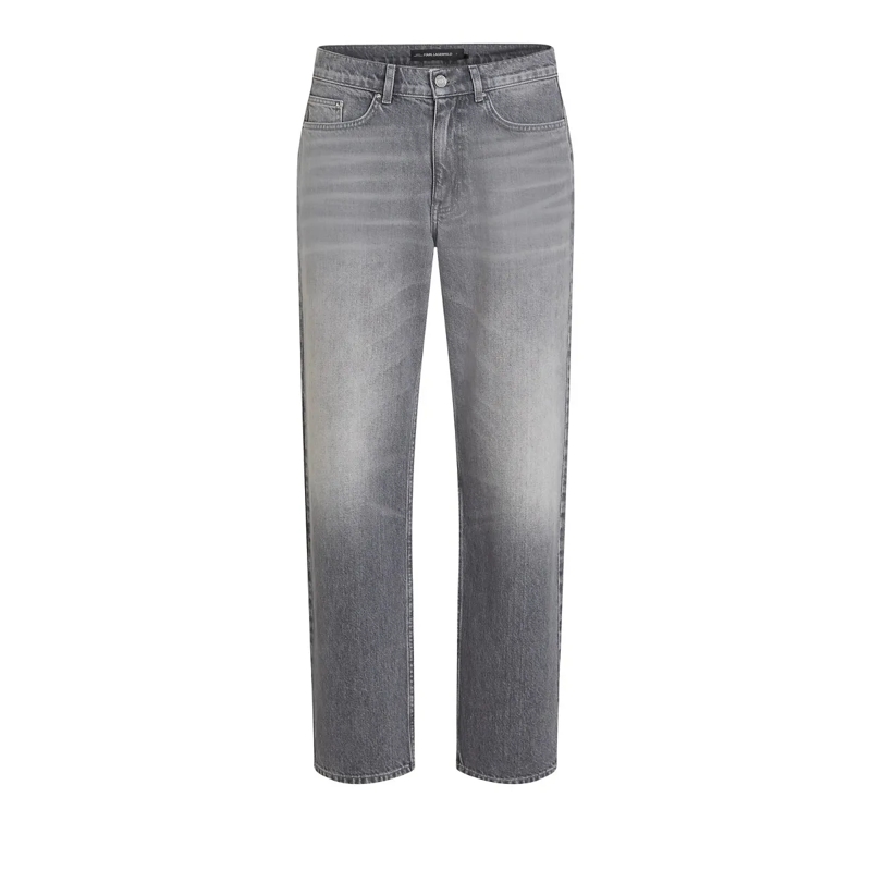 Karl Lagerfeld Jeans mit geradem Bein Gewaschen, gerade Jeans grau