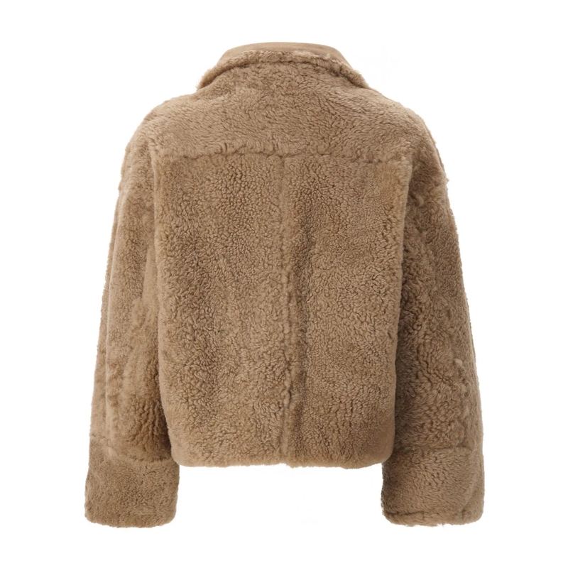AMI Paris Jacke Jacke aus Lammfell braun(Image 2)