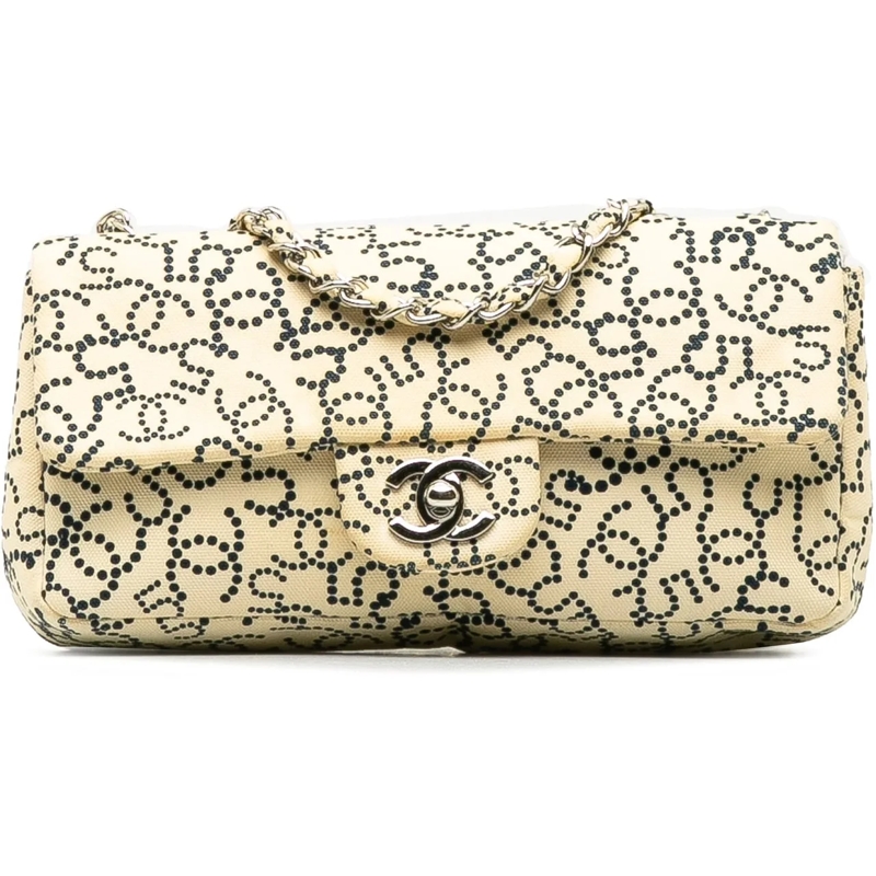 Chanel Sac à bandoulière CC No.5 Canvas Flap Bag schwarz