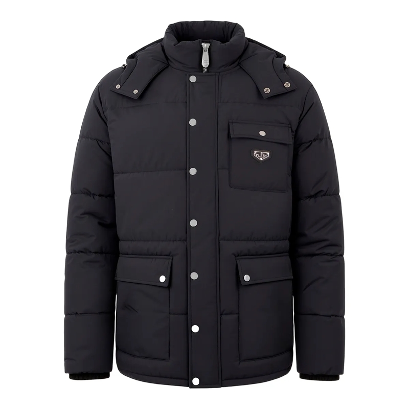 Philipp Plein Daunenjacke Nylon Puffer Jacket Gothic Plein schwarz