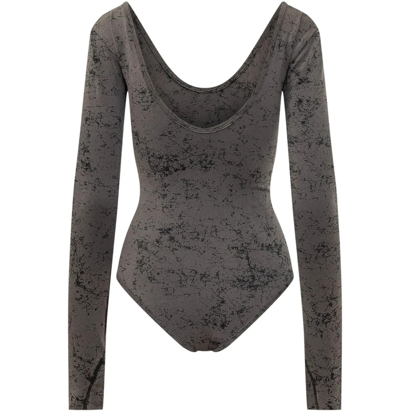 Diesel Combinaison Body Ionna con Stampa Astratta dunkelgrau(Image 2)