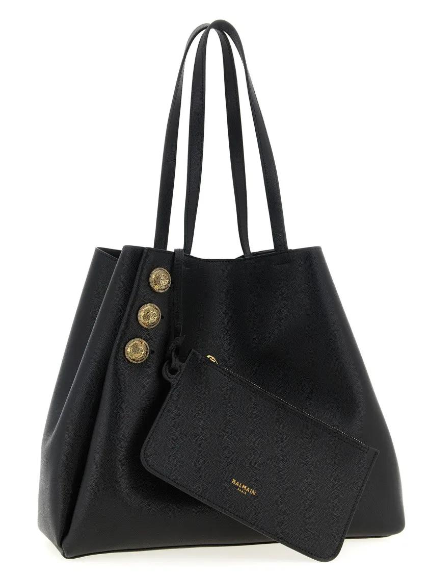 Balmain Shoppers & Totes 'Embleme' Shopping Bag in zwart