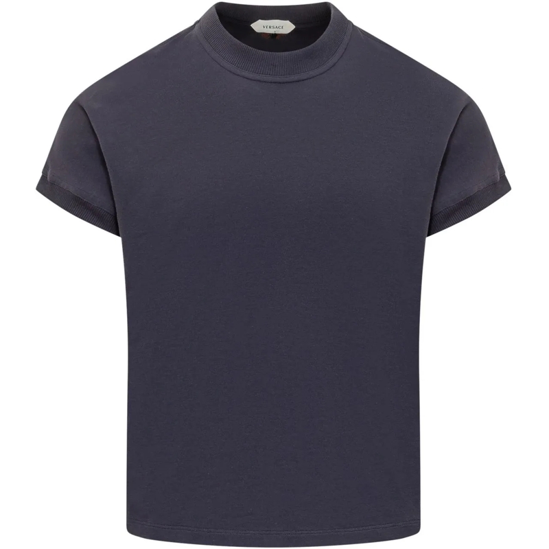 Versace T-shirt T-shirt con Scollo Rotondo e Maniche Corte dunkelblau