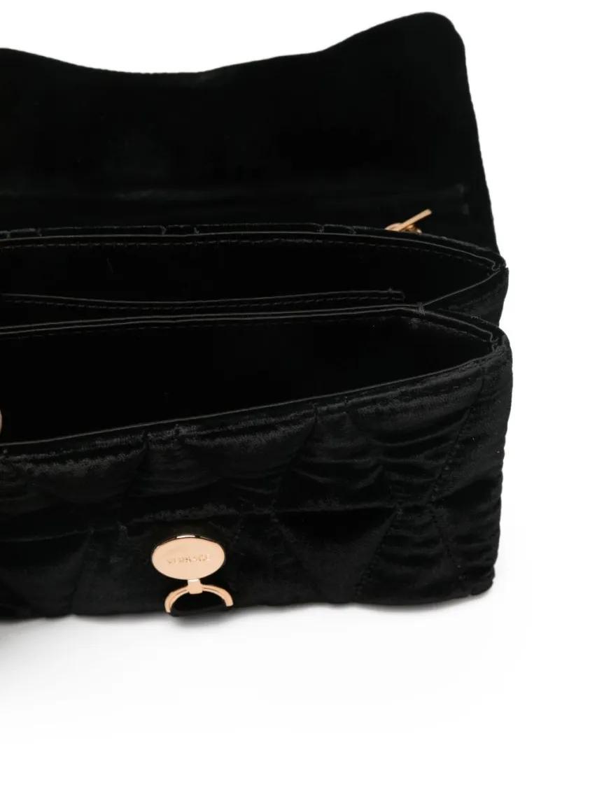 Thumbnail - Versace Hobo Bags - Structured Black Bag With Subtle Hardware Accents - Gr. unisize - in Schwarz - für Damen