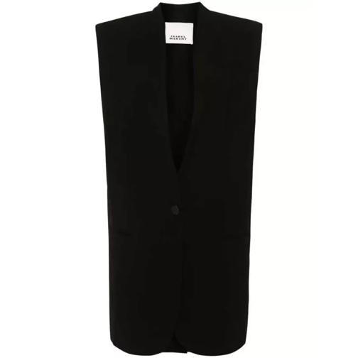 Isabel Marant  Emara Single-Breasted Vest Black