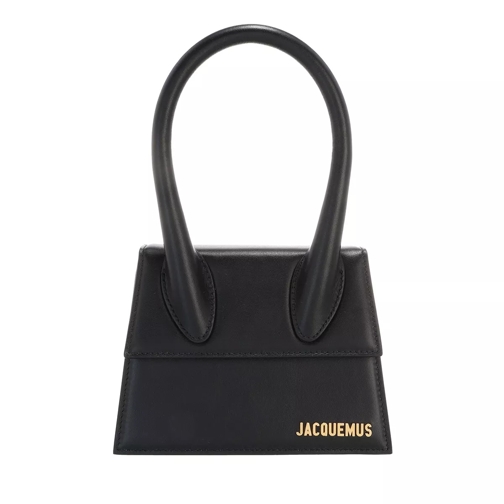 Jacquemus Le Chiquito Moyen Top Handle Bag Leather Black Minitasche
