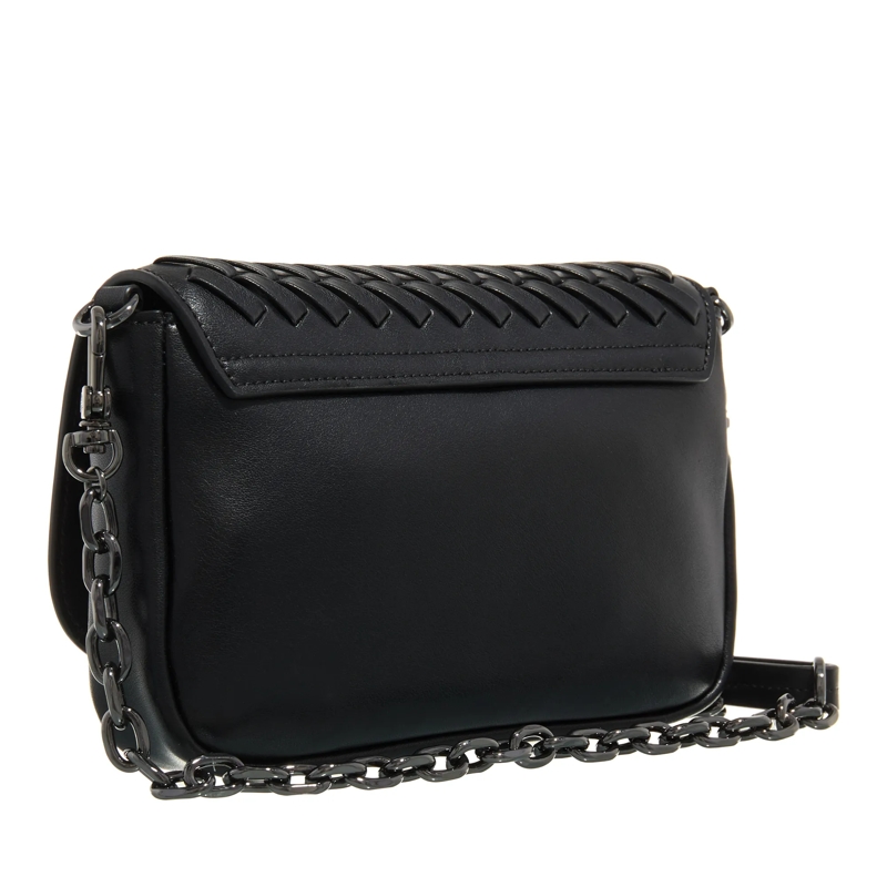 Emporio Armani Wallet On A Chain Wallet With Chain Weave Letaher Black Beauty(Image 3)