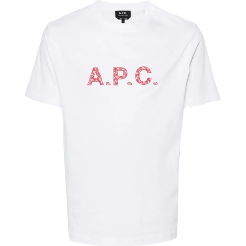 A.P.C. T-Shirts t-shirt james white weiß