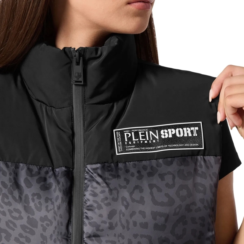 Plein Sport Weste Weste Leopard schwarz(Image 5)