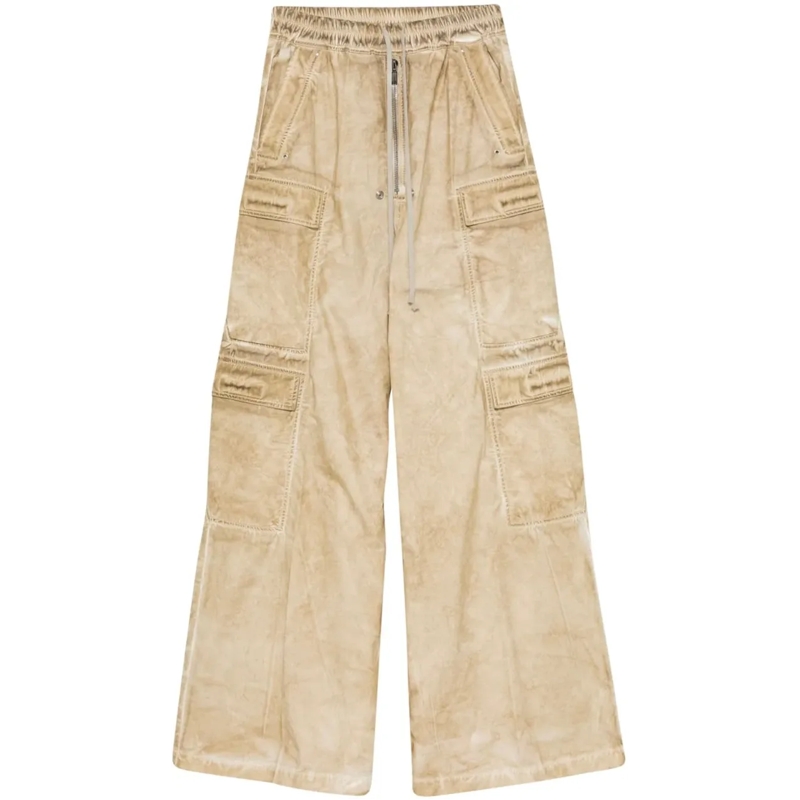 Rick Owens Pantalons décontractés Double Cargo Jumbo Belas Parchment mehrfarbig